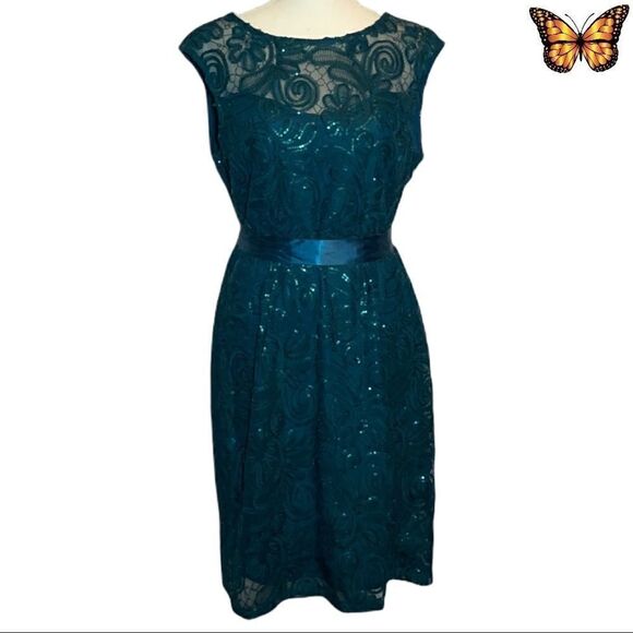 LE Chateau Sequin Soutache Shift Cocktail Dress Size XXS - Picture 2 of 15